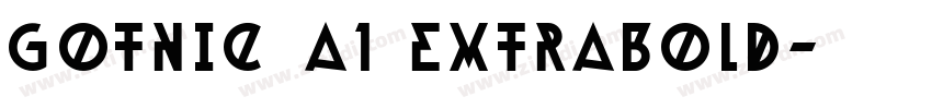 Gothic A1 ExtraBold字体转换